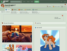 Tablet Screenshot of naomiknight17.deviantart.com