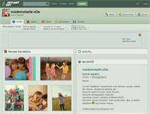 Tablet Screenshot of mademoiselle-zoe.deviantart.com