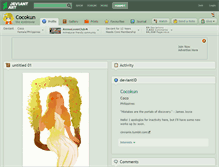 Tablet Screenshot of cocokun.deviantart.com