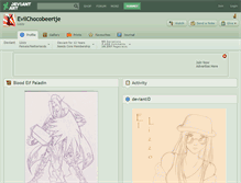 Tablet Screenshot of evilchocobeertje.deviantart.com