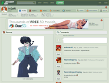 Tablet Screenshot of 162eri.deviantart.com