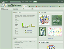 Tablet Screenshot of lenxpiko-fanclub.deviantart.com