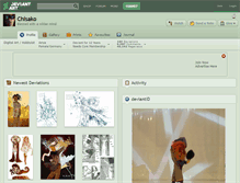 Tablet Screenshot of chisako.deviantart.com