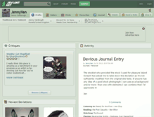 Tablet Screenshot of jennyvan.deviantart.com