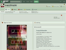 Tablet Screenshot of hungrylittlespider.deviantart.com