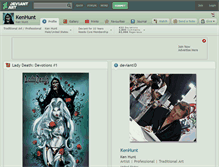 Tablet Screenshot of kenhunt.deviantart.com