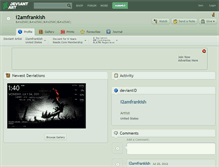 Tablet Screenshot of i2amfrankish.deviantart.com