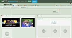 Desktop Screenshot of angel624-626.deviantart.com