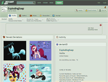 Tablet Screenshot of explodingsoap.deviantart.com
