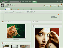 Tablet Screenshot of deadenddetour.deviantart.com