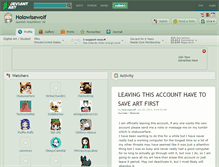 Tablet Screenshot of holowisewolf.deviantart.com