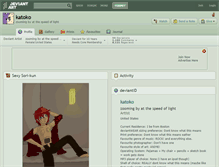 Tablet Screenshot of katoko.deviantart.com
