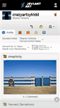 Mobile Screenshot of crazyartsykidd.deviantart.com