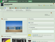 Tablet Screenshot of crazyartsykidd.deviantart.com