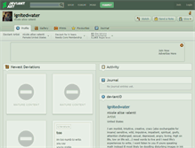 Tablet Screenshot of ignitedwater.deviantart.com
