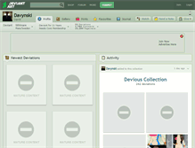 Tablet Screenshot of davynski.deviantart.com