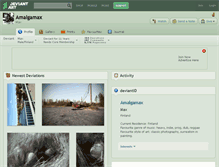 Tablet Screenshot of amalgamax.deviantart.com