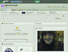 Tablet Screenshot of drax-is-my-name.deviantart.com