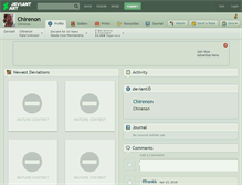 Tablet Screenshot of chirenon.deviantart.com
