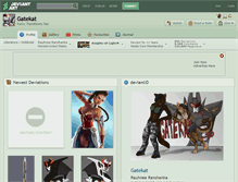 Tablet Screenshot of gatekat.deviantart.com