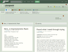 Tablet Screenshot of cyborgzealot.deviantart.com