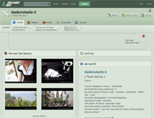 Tablet Screenshot of mademoiselle-x.deviantart.com