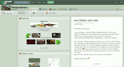 Desktop Screenshot of dinosaurgames.deviantart.com