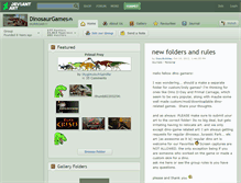 Tablet Screenshot of dinosaurgames.deviantart.com