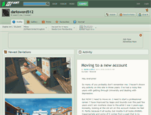 Tablet Screenshot of darksword512.deviantart.com