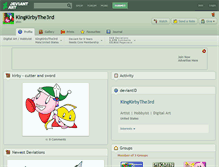 Tablet Screenshot of kingkirbythe3rd.deviantart.com