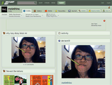 Tablet Screenshot of melethinc.deviantart.com