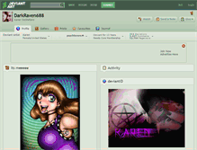 Tablet Screenshot of darkraven688.deviantart.com