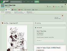 Tablet Screenshot of kai-x-tala-club.deviantart.com