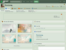 Tablet Screenshot of flowersong.deviantart.com