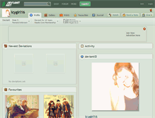 Tablet Screenshot of icygirl16.deviantart.com