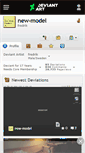 Mobile Screenshot of new-model.deviantart.com