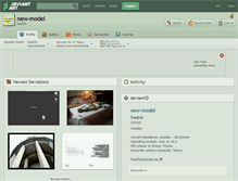 Tablet Screenshot of new-model.deviantart.com
