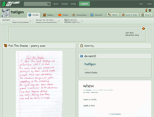 Tablet Screenshot of hal0gen.deviantart.com