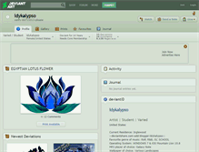 Tablet Screenshot of ldykalypso.deviantart.com