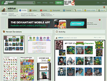Tablet Screenshot of adekun.deviantart.com