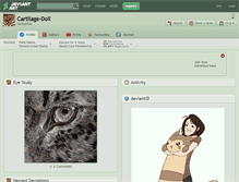 Tablet Screenshot of cartilage-doll.deviantart.com