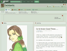 Tablet Screenshot of faeriesparkle.deviantart.com