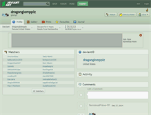 Tablet Screenshot of dragonglompplz.deviantart.com
