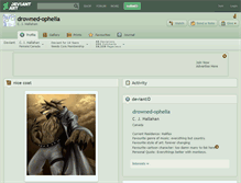 Tablet Screenshot of drowned-ophelia.deviantart.com