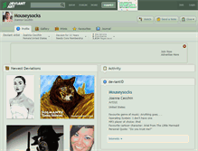 Tablet Screenshot of mouseysocks.deviantart.com