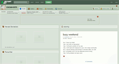 Desktop Screenshot of cocoaworm.deviantart.com