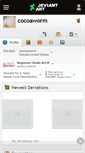 Mobile Screenshot of cocoaworm.deviantart.com