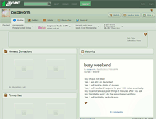Tablet Screenshot of cocoaworm.deviantart.com