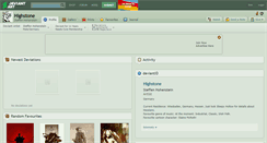 Desktop Screenshot of highstone.deviantart.com