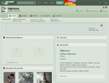 Tablet Screenshot of highstone.deviantart.com